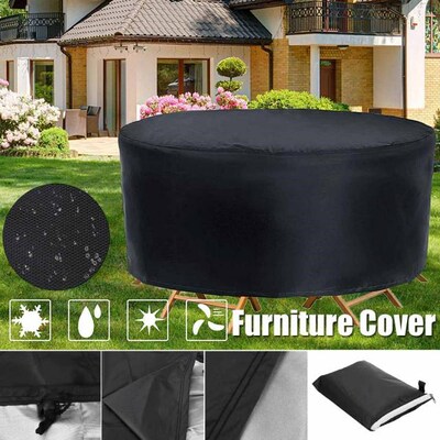 Outdoor Garden Furniture Cover Round Table Chair Set Waterpr