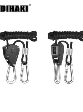 Adjustable 1Pair Pulley Sling Lifting Rope Ratchet Hook Max