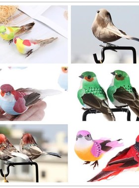 Mini Fake Birds Artificial Feather Foam Doves DIY Party Wedd