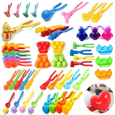 Plastic Snowball Maker Clip Cartoon Duck Snowball Clip Winte