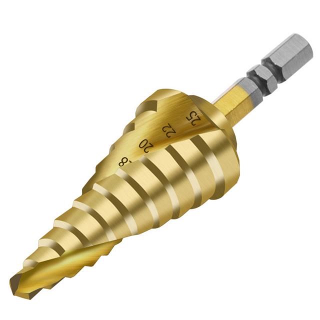 Drill Hexagonal Shank Titanium Coated Spiral Groove 6-25mm O
