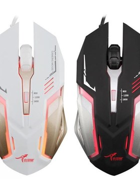 DS-F9 ABS Ergonomic Non-slip USB Wired Luminous Gaming Mouse