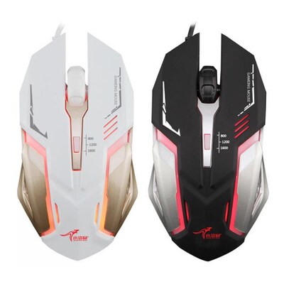 DS-F9 ABS Ergonomic Non-slip USB Wired Luminous Gaming Mouse