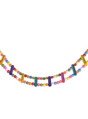 Practical Portable Bird Colorful Swing Wooden Bridge Climbin