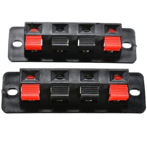 2pcs/lot 4 Positions Push In Jack Spring Load Audio Speaker