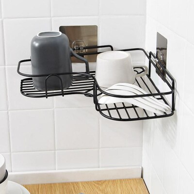 Bathroom Accessories Punch Free Corner Shelf Bathroom Fixtur