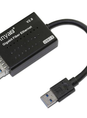 Fiber Gigabit Ethernet to USB3.0 Adapter Single Mode 1310nm