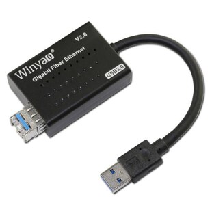 Fiber Gigabit Ethernet to USB3.0 Adapter Single Mode 1310nm