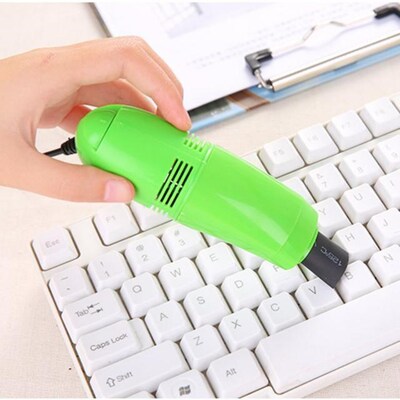 Mini Computer Vacuum USB Keyboard Cleaner PC Laptop Brush Du