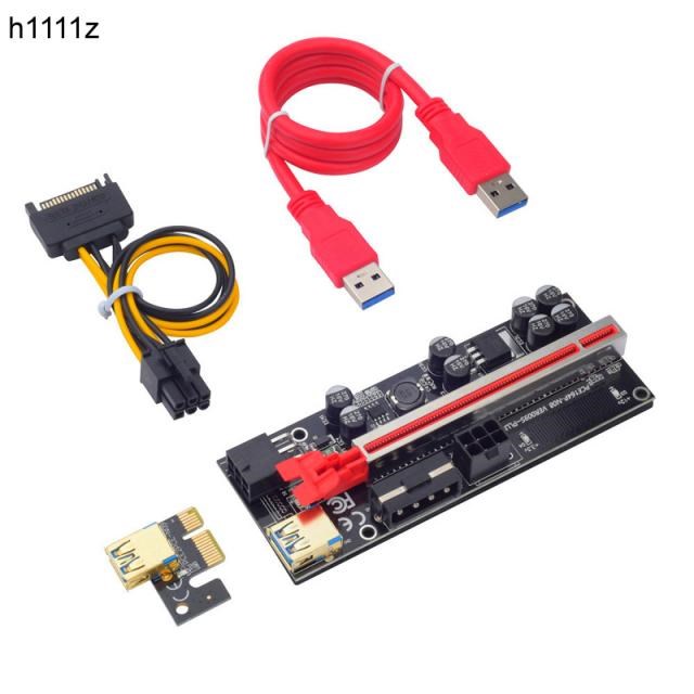 NEW VER009S Plus PCI-E Riser Card 009S Plus PCIE X1 to X16 4
