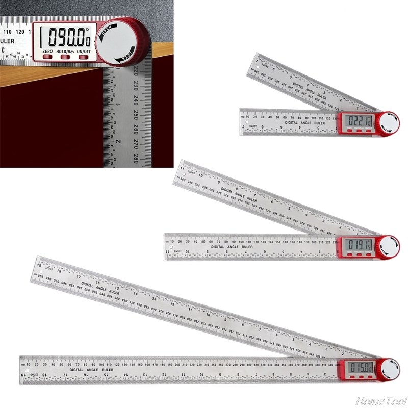 Stainless Steel Digital Angle Meter Ruler Metric Inch Protra