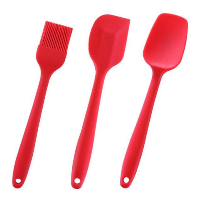 3PC/Set Silicone Cream Butter Cake Spatula Pastry Oil Brush
