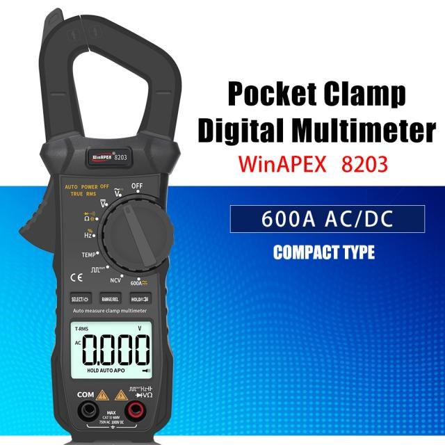 WinAPEX Portable Digital Current Clamp Meter 6000 Counts Poc