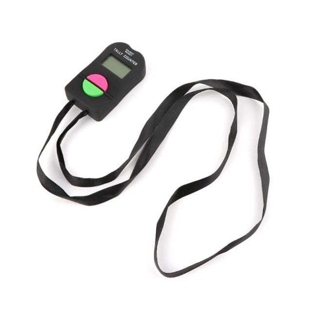 0-9999 Digital Tally Counter LCD Electronic Manual Clicker A