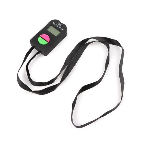 0-9999 Digital Tally Counter LCD Electronic Manual Clicker A
