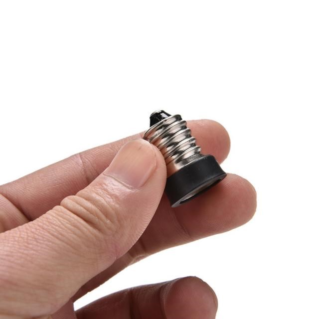 1PCS New E14 To E12 LED Bulb Lamp Holder Adapter Socket Conv
