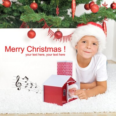 Christmas Decoration Electric Music Santa Claus Doll Drillin
