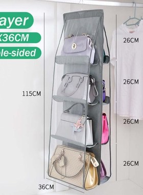 8 Pocket Hanging Handbag Organizer Wardrobe Closet Transpare