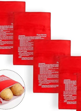 Microwave Baking Potatoes Bag Easy To Cook Steam Pocket Quic
