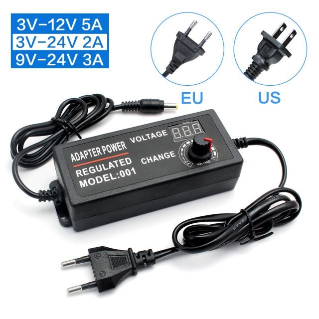 Transformer 220V 12V Power Supply Adjustable AC TO DC 3V-12V