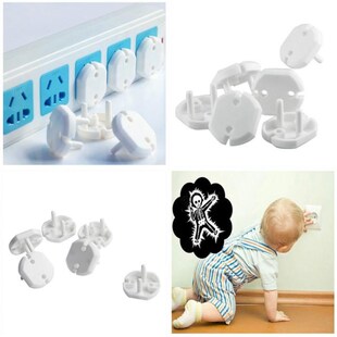 10pcs Electric Anti Shock Plugs Protector Cover EU Power Soc