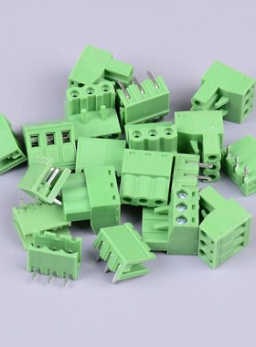 10Pcs Pitch KF2EDGK KF-3P 3PIN Right Angle Plug-in Terminal