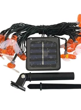 1 Pack Solar Bee Style Fairy String Lights 30 LED Cute Hone