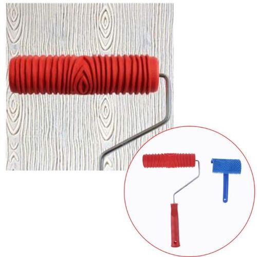 Blue Wood Grain Tool with Rubber Handle Graining Empaistic S