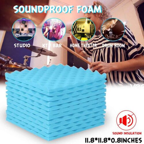 12PCS 300x300x20mm Soundproofing Panel Studio Acoustic Panel