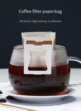 50pcs Pack Disposable Coffee Filter Bags Portable Hanging Ea