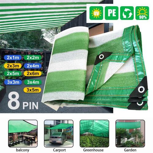 Anti-UV 8-Pin Sunshade Net Outdoor Garden Sunscreen Cloth Ca