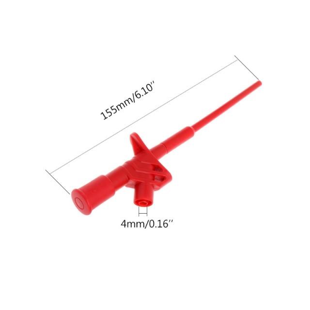 X7YF 2 Pcs Insulated Test Hook Clip 1000V 10A Flexible Probe