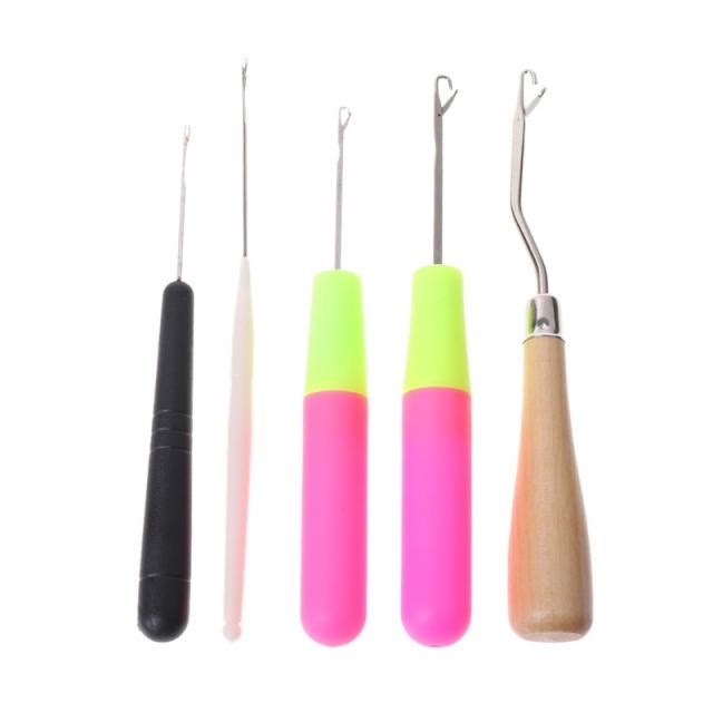 5pcs / Set Plastic Crochet Needle Braiding Latch Hook Weavin