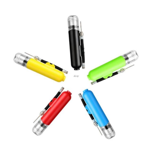Plastic Inflatable Ball Hand Air Pump With 3 Needles 2 Nozzl