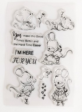 Clear Rubber Stamp Cutting Dies Template Set Embossing Stenc