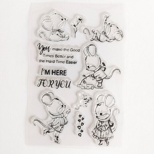 Clear Rubber Stamp Cutting Dies Template Set Embossing Stenc