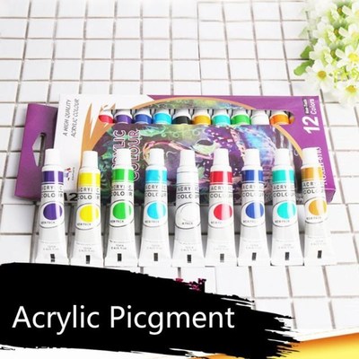 12 x 12ml Heavy Body Colors Rich Pigments Acrylic Paint Set
