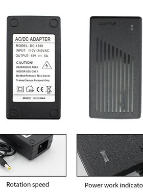 AC/DC Universal Adapter 15V 1A 2A 3A 4A 5A Power Source Supp
