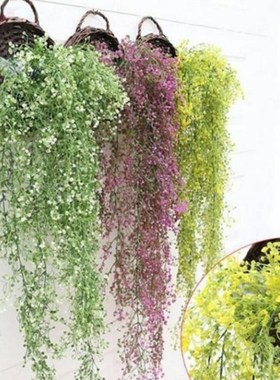 Simulated gold willow man faked wall decoration vines green