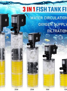 12/18/25/35/40W Aquarium Filter Submersible Power Internal F