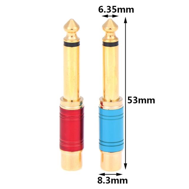 1pair Luxury Quality Nickel Plating RCA Jack Audio Connector