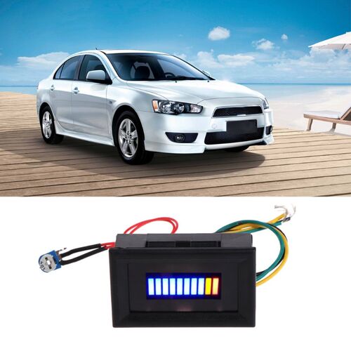 12V Universal Motorcycle Car Oil scale meter LED Oil Fuel le