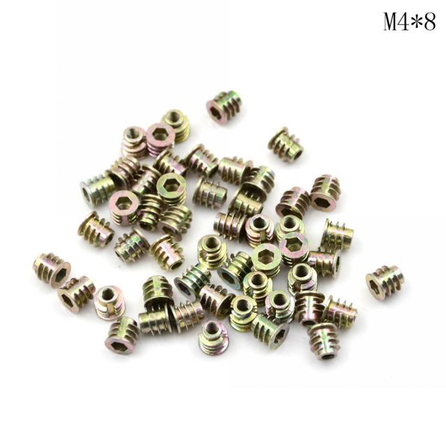 50pcs Zinc Alloy Furniture Hex socket Drive Head Nut Threade