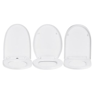 O/U/V Type Slow-Close Toilet Seats Replacement Lid White Hou