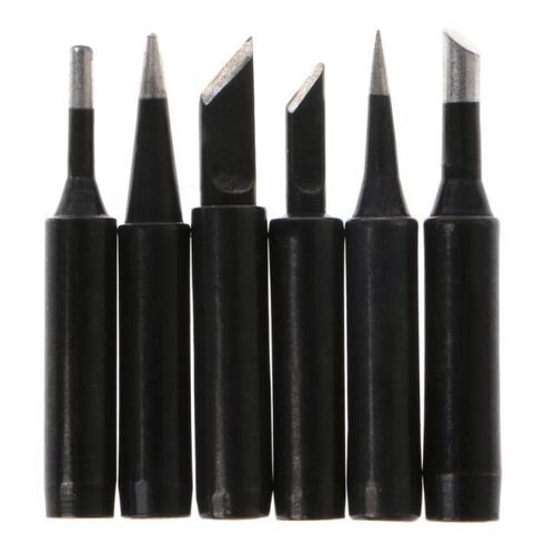 6Pcs Lead-Free Solder Iron Tip 900M-T Iron Tips 适用于 Hakko