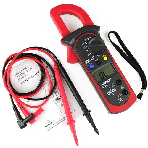 LCD Digital Clamp Multimeter OHM Amp Volt Meter AC Current R