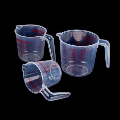 250/500/1000ML Plastic Clear Measuring Cup Jug Pour Spout Su
