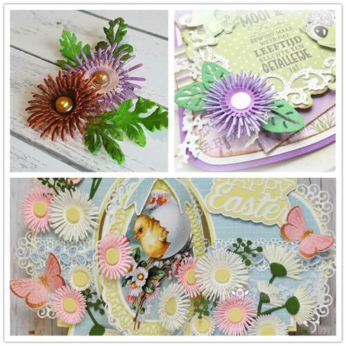 7Pcs New Flower leaf Metal cutting dies cut die mold  Scrapb - 封面