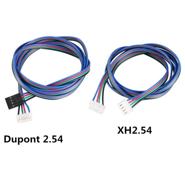 4PCS 100CM HX2.54 4pin to 6pin 3D Printer Motor Cable Connec