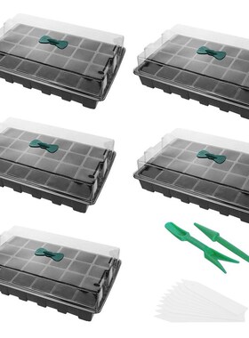 5pcs Seedling Grow Tray 24 Hole Garden Seeding Starter Plast